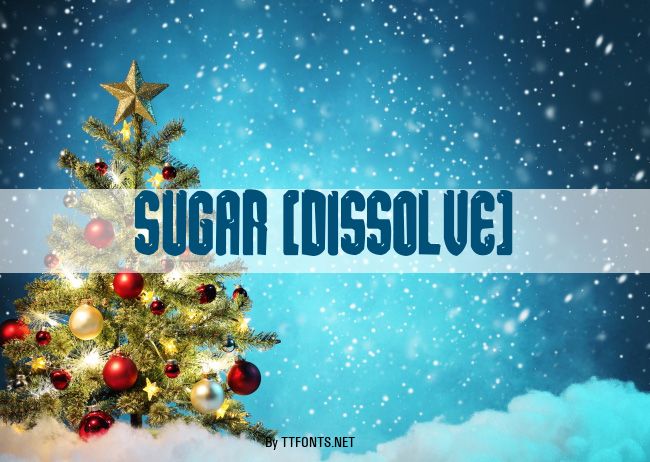 sugar [dissolve] example